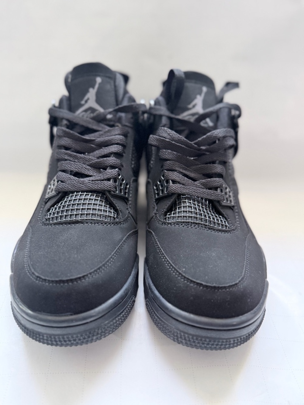 Jordan Retro 4 All-Black Men's Sneakers - Picture 3 of 6